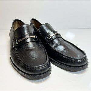 Men’s Florsheim Comfortech Black Pinched Leather Loafer, Size 10 1/2 EEE